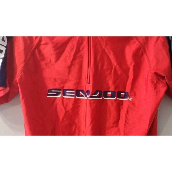 Sea-Doo Vintage T-Shirt Red Large Nylon And Spandex Pre-Owned - Picture 4 of 11